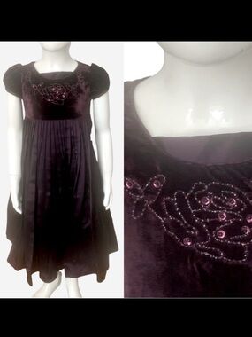 BISCOTTI Collezioni Velvet and Taffeta Special Occasion Fancy Dress Size 4T